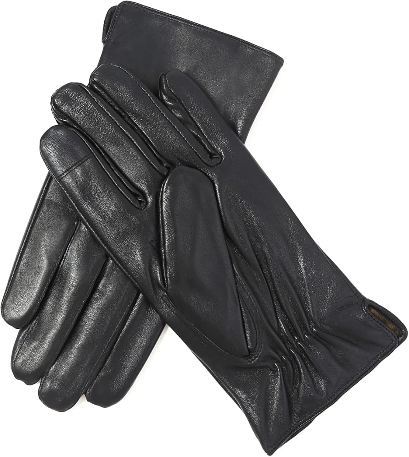 YISEVEN Men's Lambskin Leather Gloves