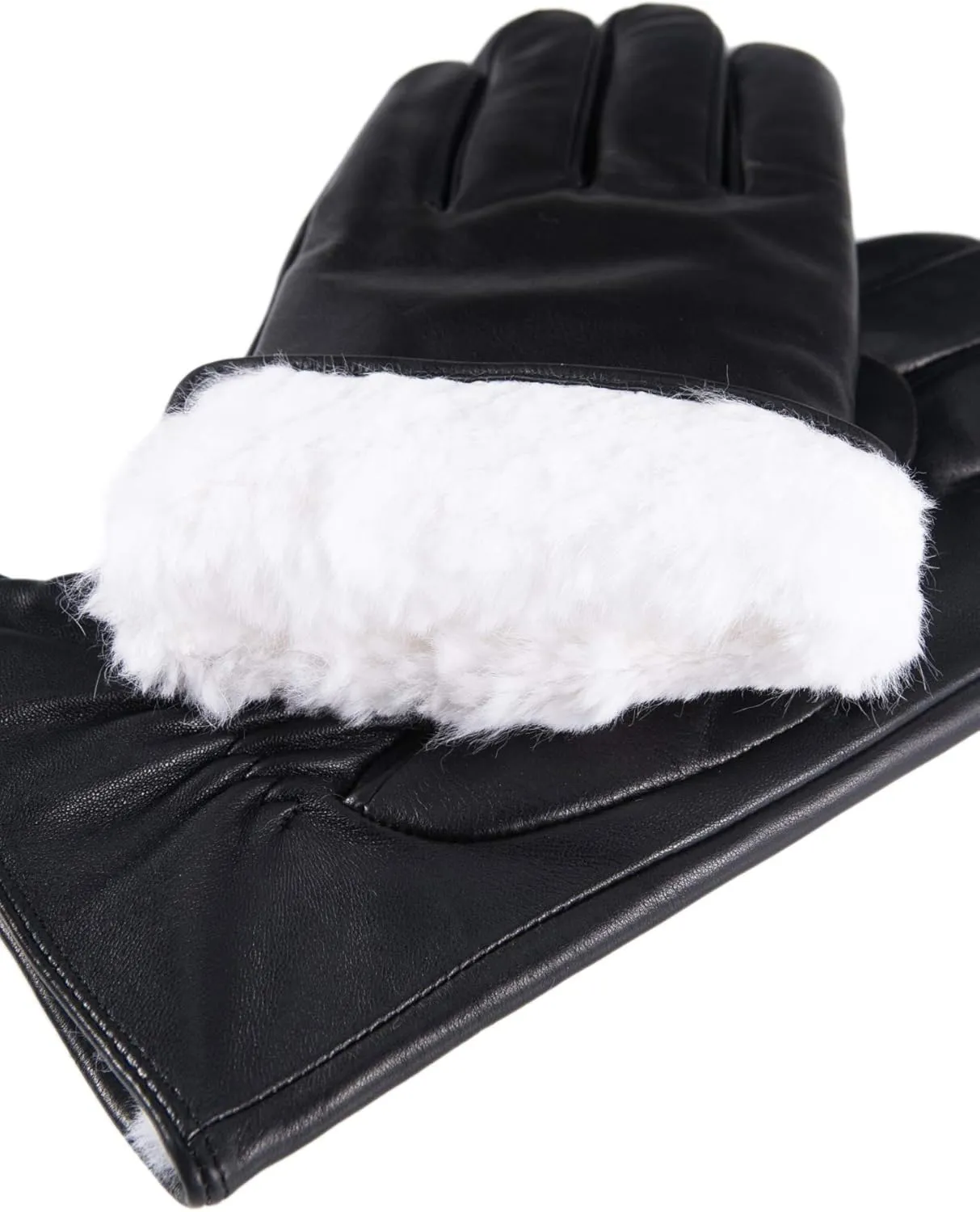 YISEVEN Men's Lambskin Leather Gloves