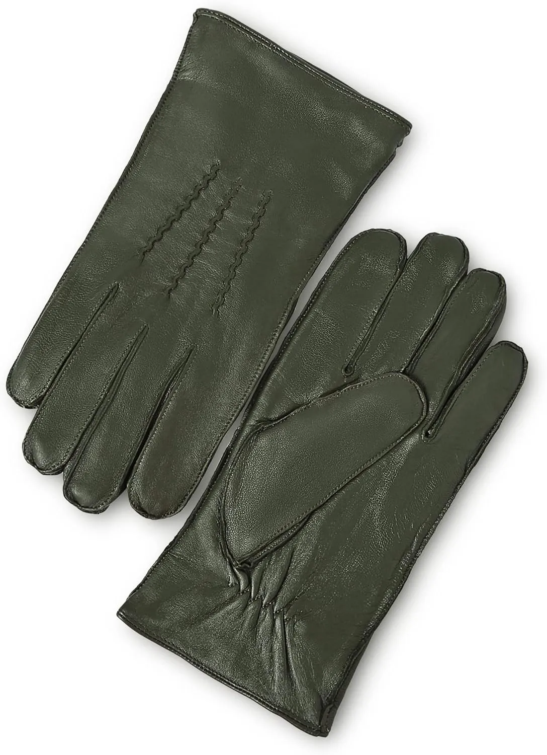 YISEVEN Winter Men's Touchscreen Warm Lambskin Leather Gloves