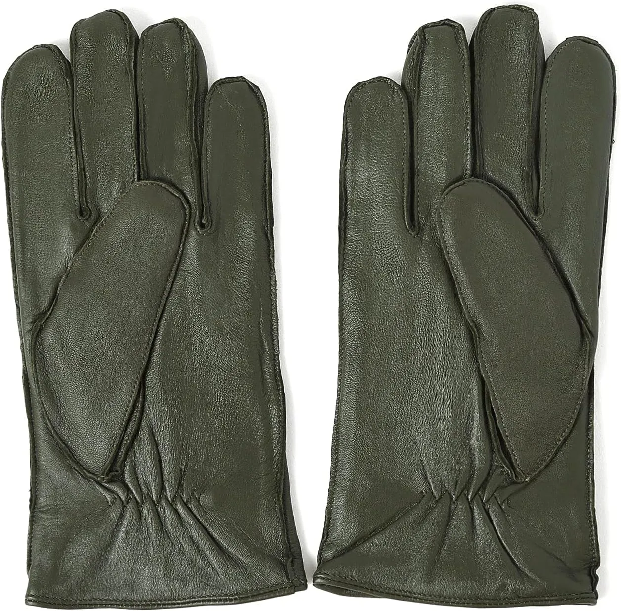 YISEVEN Winter Men's Touchscreen Warm Lambskin Leather Gloves