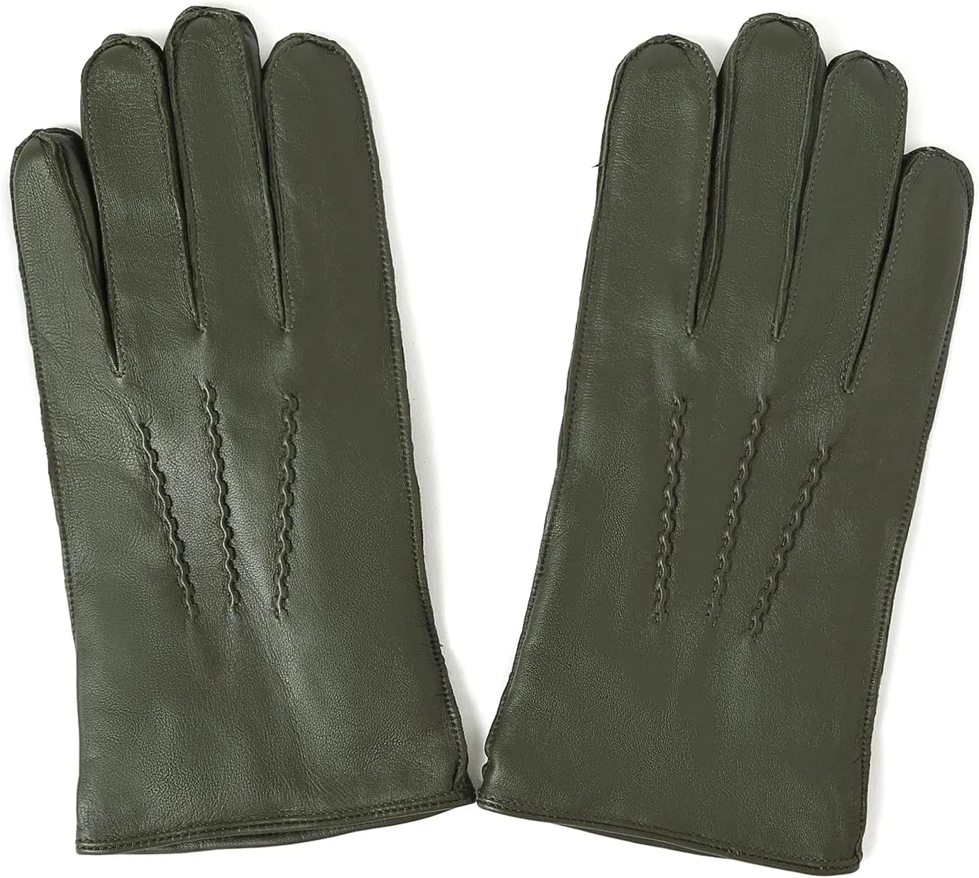 YISEVEN Winter Men's Touchscreen Warm Lambskin Leather Gloves