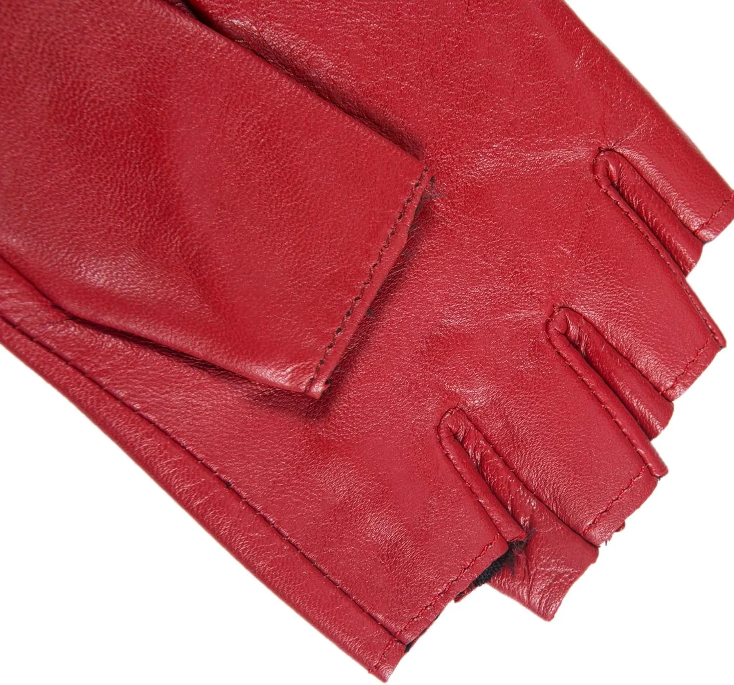 YISEVEN Women's Classic Sheepskin Leather Fingerless Gloves