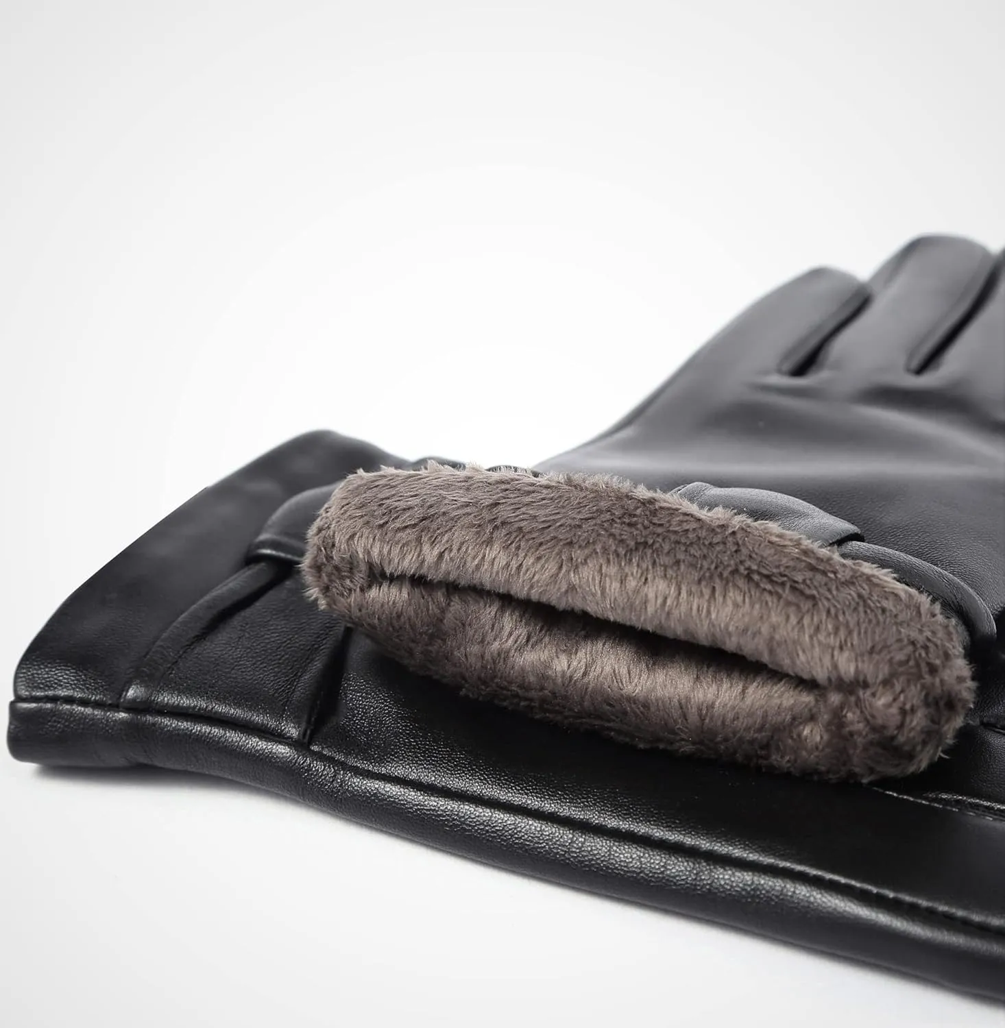 YISEVEN Women's Touchscreen Lambskin Dress Leather Gloves with Knot