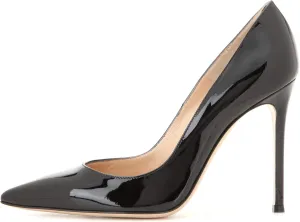 YODEKS Women's Pointed Toe High Heel Pumps 10cm Classic Stiletto Heel Suede Party Dress Shoes