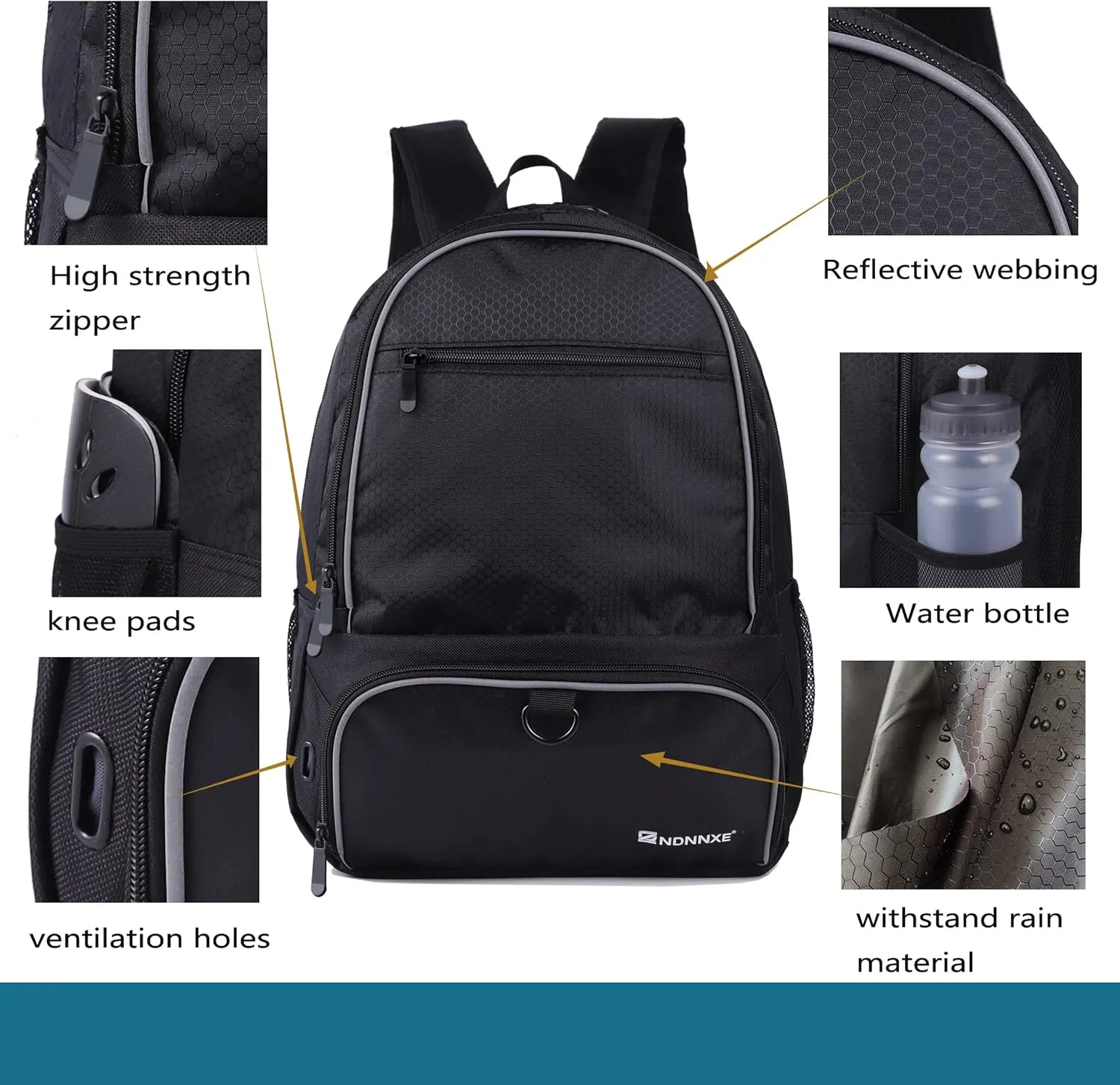 Youth Soccer Bags- Boys Girls Soccer Backpack & Bags for Basketball, with Ball Compartment -All Sports Bag Gym