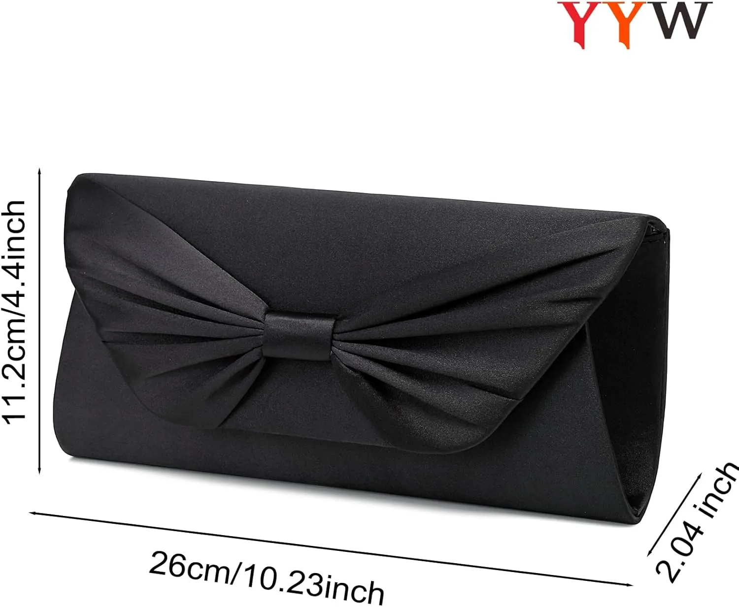 YYW Clutch Purse Elegant Bowknot Evening Bag Classy Purse Wedding Party Shoulder Bow Bag