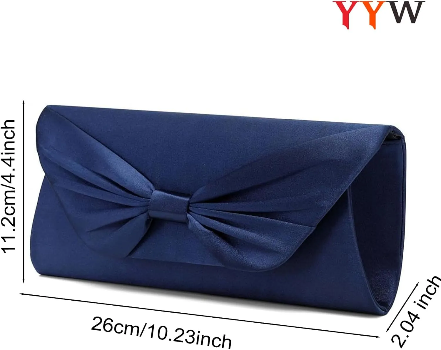 YYW Clutch Purse Elegant Bowknot Evening Bag Classy Purse Wedding Party Shoulder Bow Bag