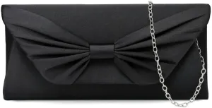 YYW Clutch Purse Elegant Bowknot Evening Bag Classy Purse Wedding Party Shoulder Bow Bag