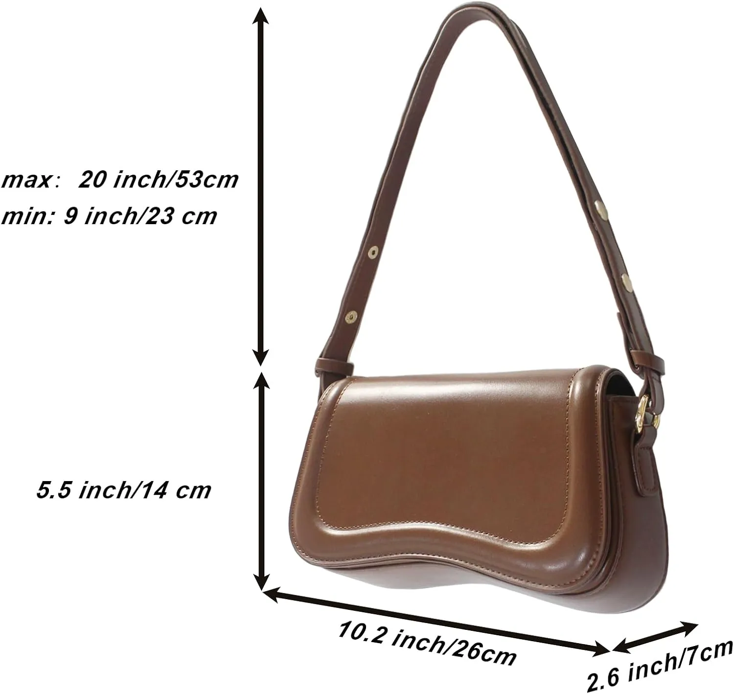 Zengmei Shoulder bag, Designer Bag, Saddle Purse for Women Female Girl