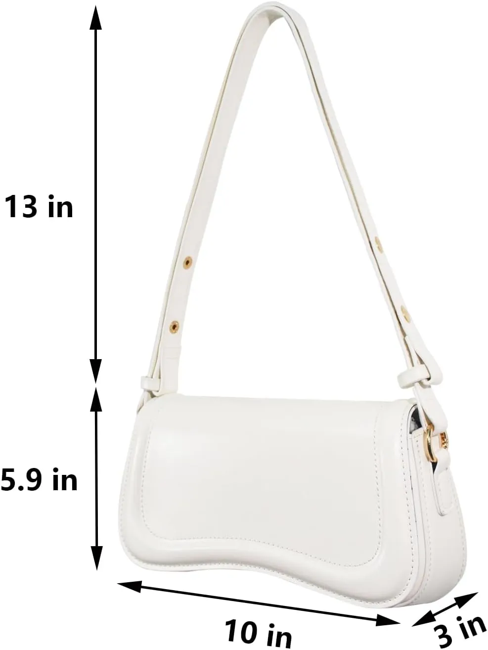 Zengmei Shoulder bag, Designer Bag, Saddle Purse for Women Female Girl